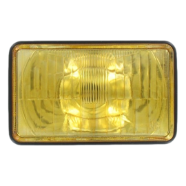 Phare avant noir universel 160mm – Culot BA20d cabochon jaune