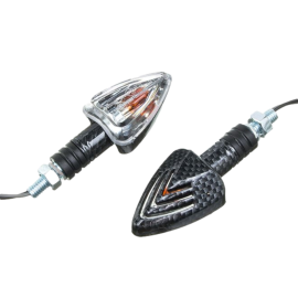 Clignotant Watts Triangle carbone transparent