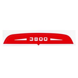 Autocollant Capot Filtre à Air Solex 3800 Rouge