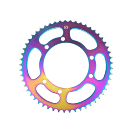 Couronne acier 420 - 53 dents Derbi Senda X-Race / X-treme / XP6 / XPS / MRT / DT Titane Bleu