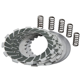 Disque d'embrayage Racing Kevlar Watts Derbi (5 garnis, 4 lisses, 5 ressorts)