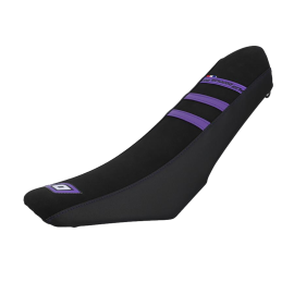 Housse de selle Mecaboite Doppler adaptable Rieju MRT après 2009 – Noir / Violet
