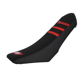 Housse de selle Mecaboite Doppler adaptable Beta RR Factory / RR Motard Track 2005 à 2010 – Noir / Rouge