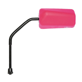 Rétroviseur F1 Rubber Rose Fluo Mat Réversible