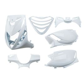 Kit Carénage Piaggio ZIP SP2 50cc 2T AC et LC / 4T LC - BLANC 6 pièces