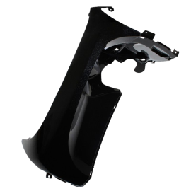 Tablier avant droit adaptable MBK Ovetto/ Yamaha Neos après 2008 Noir brillant