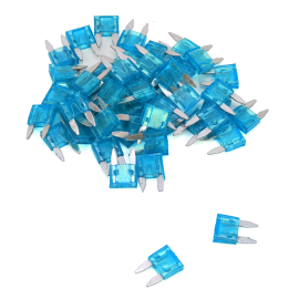 Mini fusibles plats enfichables 15A (Lot de 50)