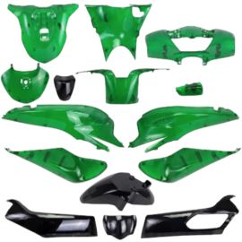 Kit carénage vert transparant 15 pièces HONDA SH 125cc 150cc avant 2024
