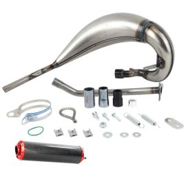 Pot d'échappement VOCA Cross 50/70cc BETA RR après 2021 - Evo Carbone Rouge