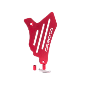 Cache pignon Carenzi Minarelli AM6 alu rouge